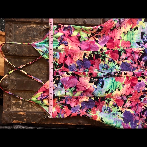 Fun & Flirty Floral Vintage Mini Dress - Picture 3 of 8